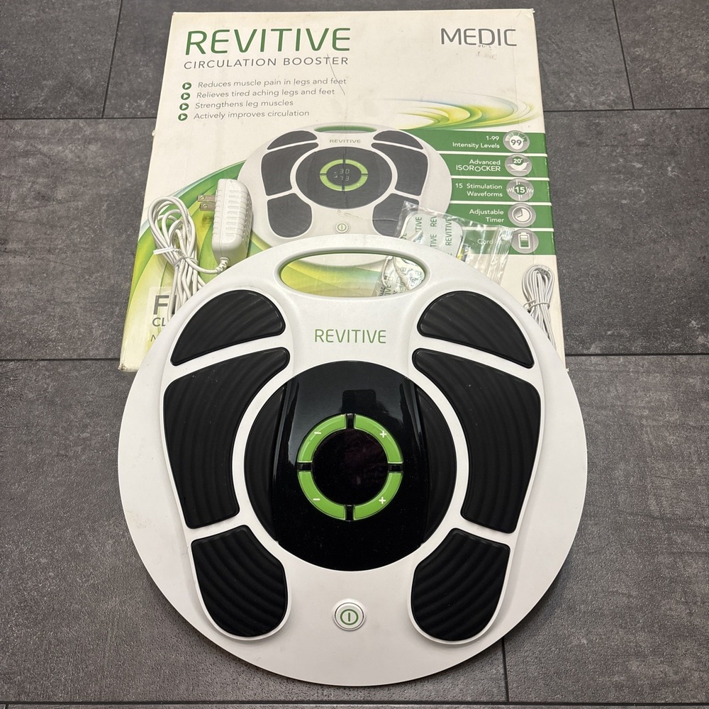 REVITIVE 2469MD CIRCULATION BOOSTER THERAPY FOR LEGS FEET W/ BOX MEDIC GUC TENS